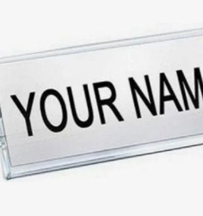 DESK NAME PLATE