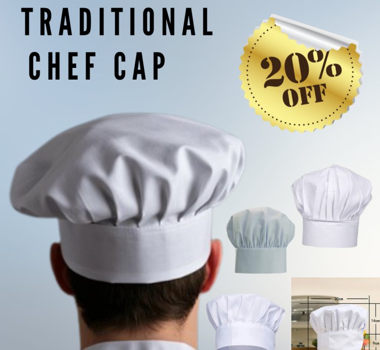 Traditional Chef Cap - Spider Hospitality - 